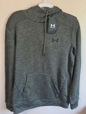 Under Armour Men’s Heathered Olive Gray Pullover Hoodie Small S nWt Mew